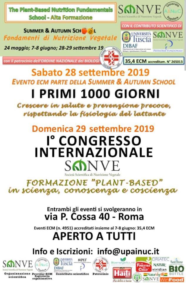 Primo Congresso Internazionale SONVE